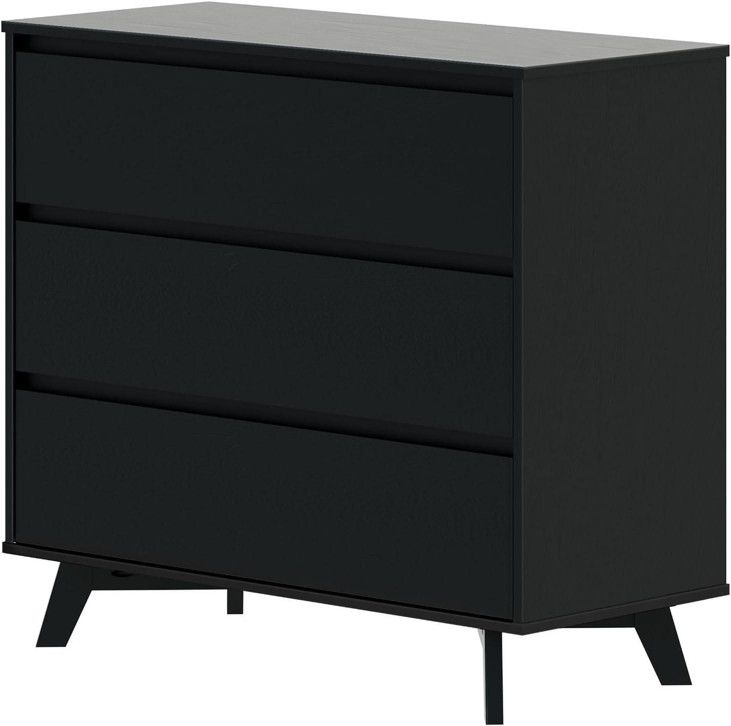 image:imagePlankBeam 6 Drawer Dresser Modern Storage Cabinet Solid Wood Storage Drawers Dressers amp Chests of Drawers for Bedroom Living Room Furniture PecanBlack