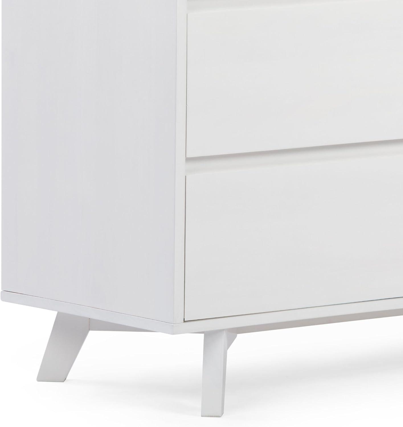 image:imagePlankBeam 6 Drawer Dresser Modern Storage Cabinet Solid Wood Storage Drawers Dressers amp Chests of Drawers for Bedroom Living Room Furniture PecanWhite