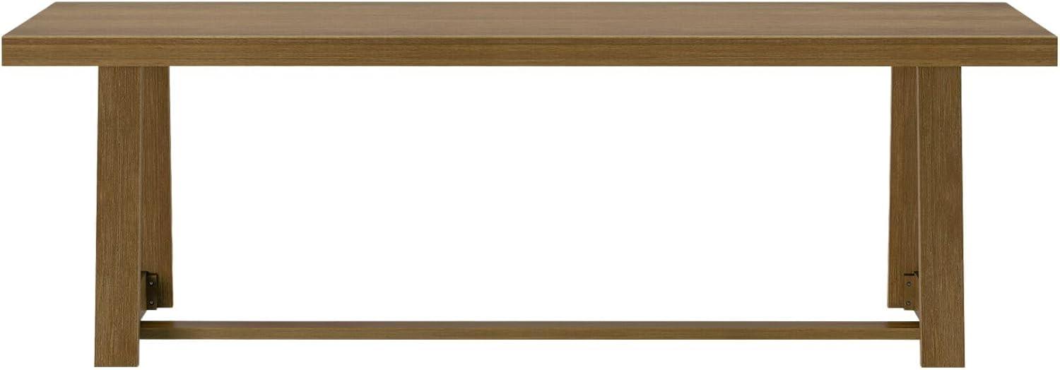image:imagePlankBeam Classic Rectangular Dining Room Table 94in 2380mm Pecan Wirebrush
