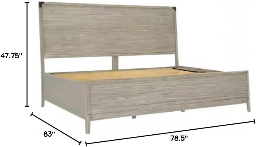 image:imagePlankBeam Contempo Wood Nightstand with 1 Drawer Wooden Side Table for Bedroom Storage Bedside End Table ClaySeashell Wirebrush