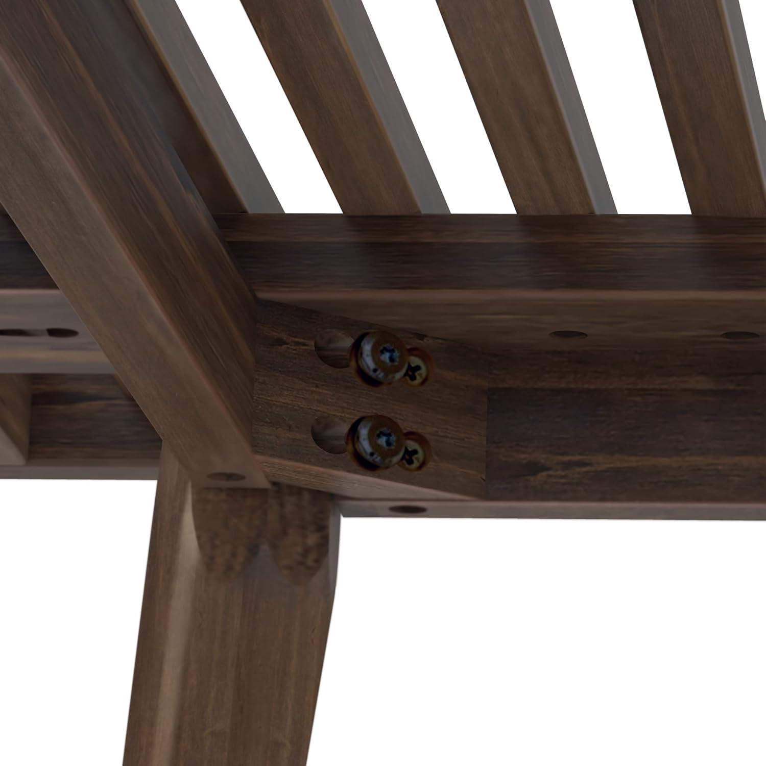 image:imagePlankBeam Entryway Bench Wooden End of Bed Bench for Bedroom MidCentury Modern Square Bench for Hallway Living Room Indoor Porch 4125 WalnutWalnut