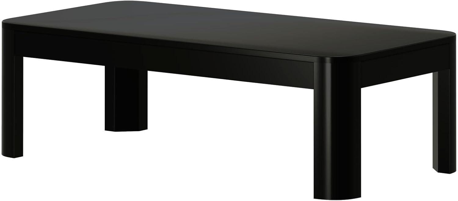 image:imagePlankBeam Forma Coffee Table 54 Inch Modern Coffee Table with Shelf Contemporary Center Table with Storage Space Rectangle Tea Table with Storage WalnutBlack