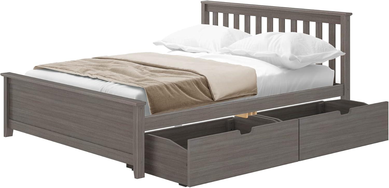 image:imagePlankBeam Queen Bed with Storage Drawers Clay