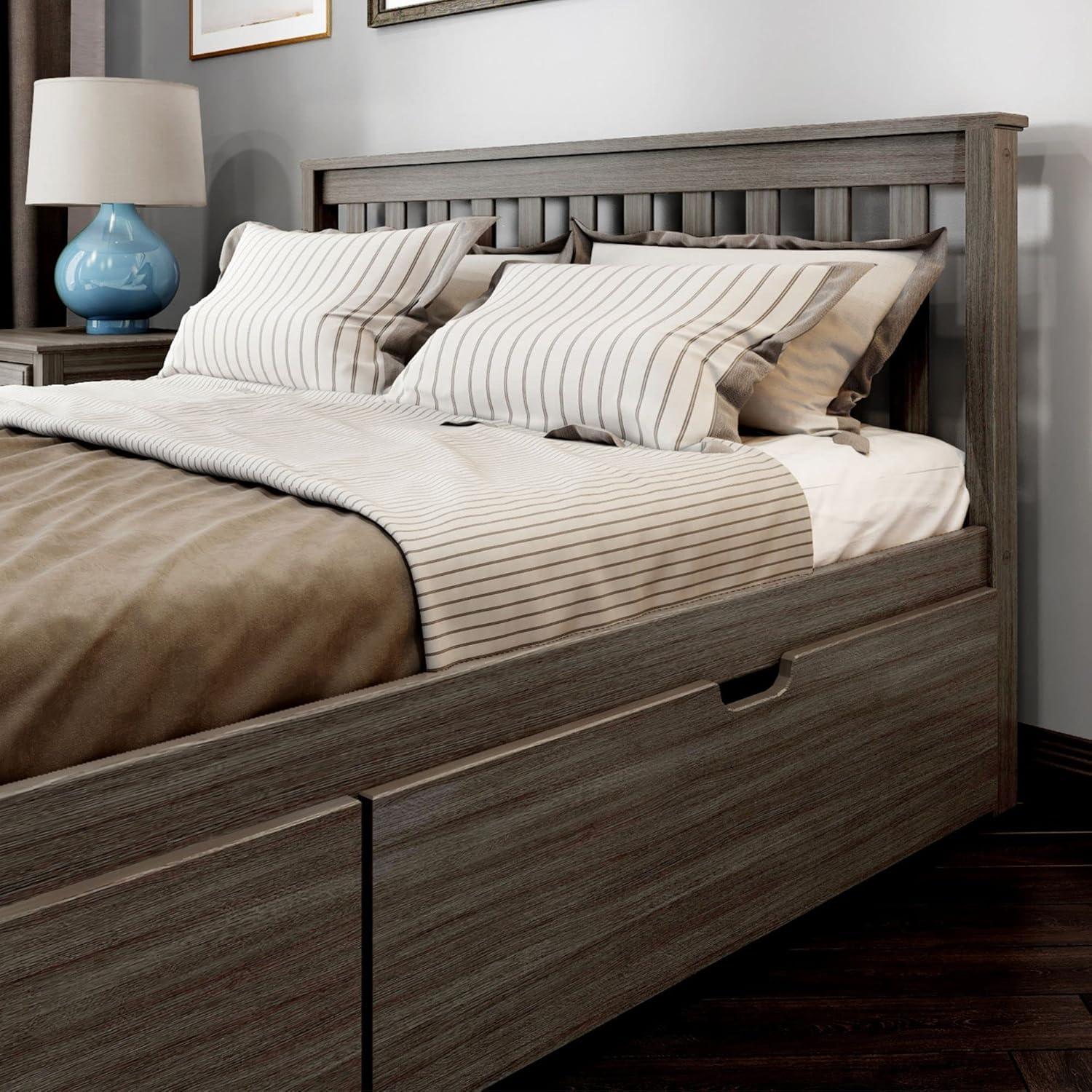 image:imagePlankBeam Queen Bed with Storage Drawers Clay