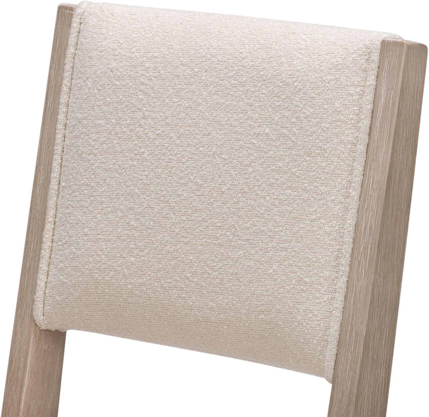 image:imagePlankBeam Sereno Counter Stool 24 Set of 2 Sturdy Wood Modern Kitchen Counter Height Stool Upholstered Cushion Counter Chair with Back WalnutIvoryWhite
