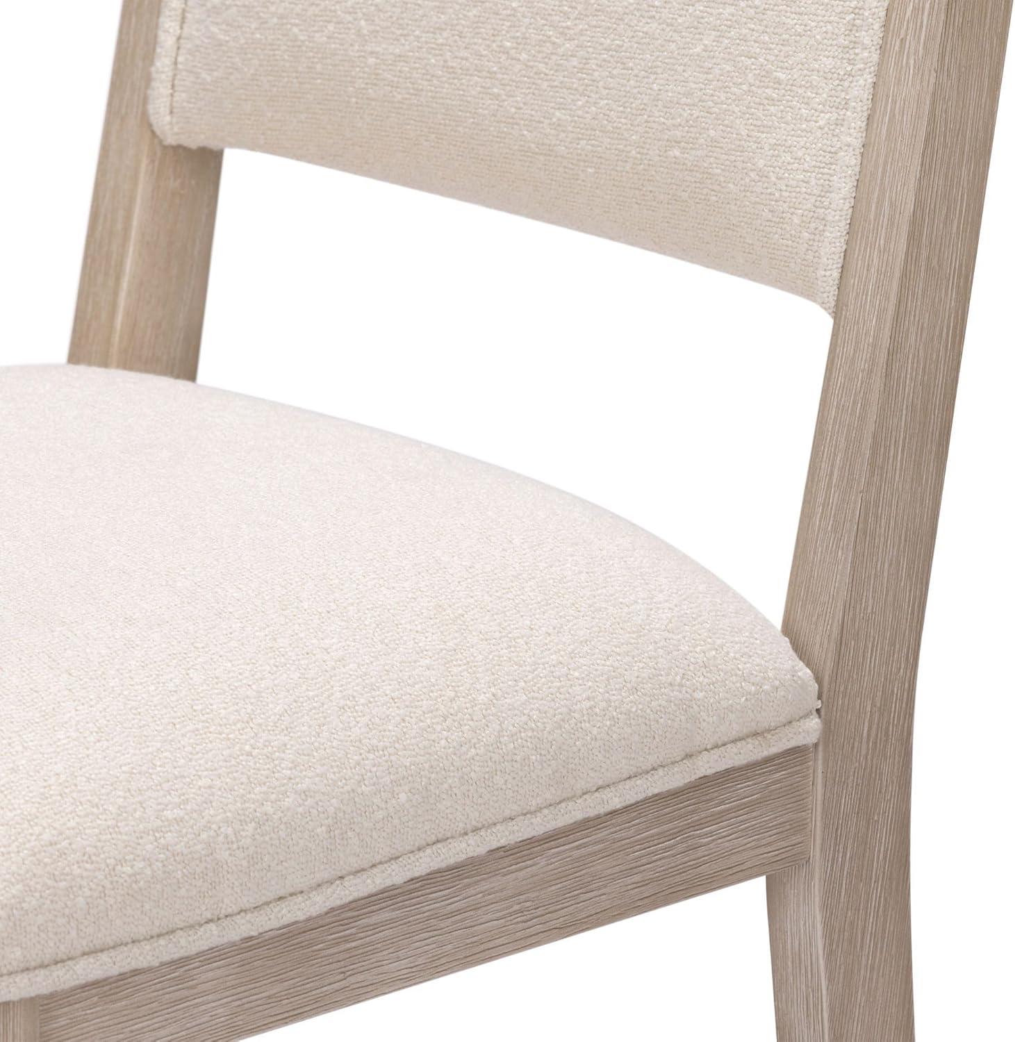 image:imagePlankBeam Sereno Counter Stool 24 Set of 2 Sturdy Wood Modern Kitchen Counter Height Stool Upholstered Cushion Counter Chair with Back WalnutIvoryWhite