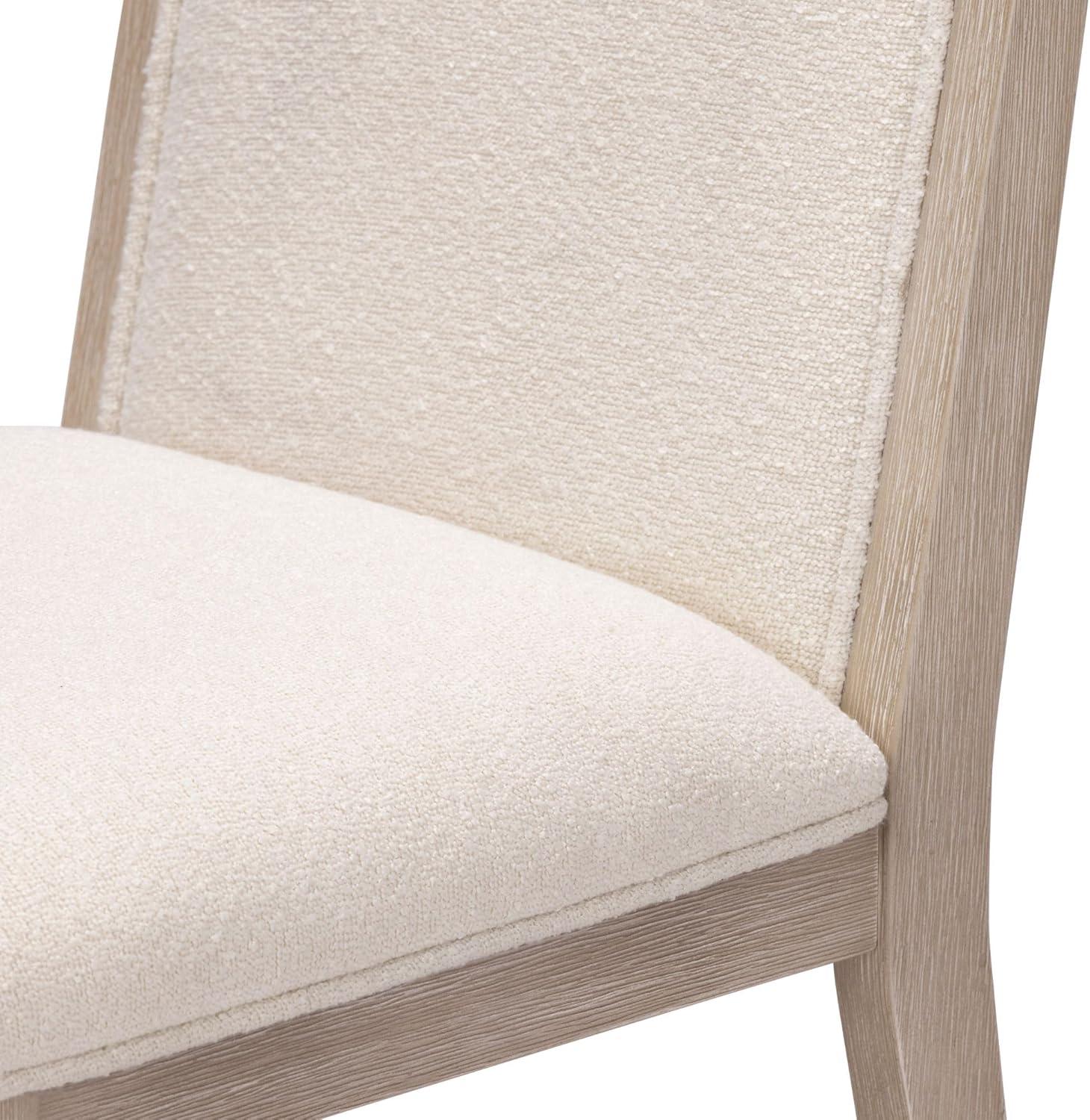 image:imagePlankBeam Sereno Dining Chair Set of 4 Wood Chair for Kitchen Table Contemporary Upholstered Cushion PecanIvoryAntique WhiteIvory
