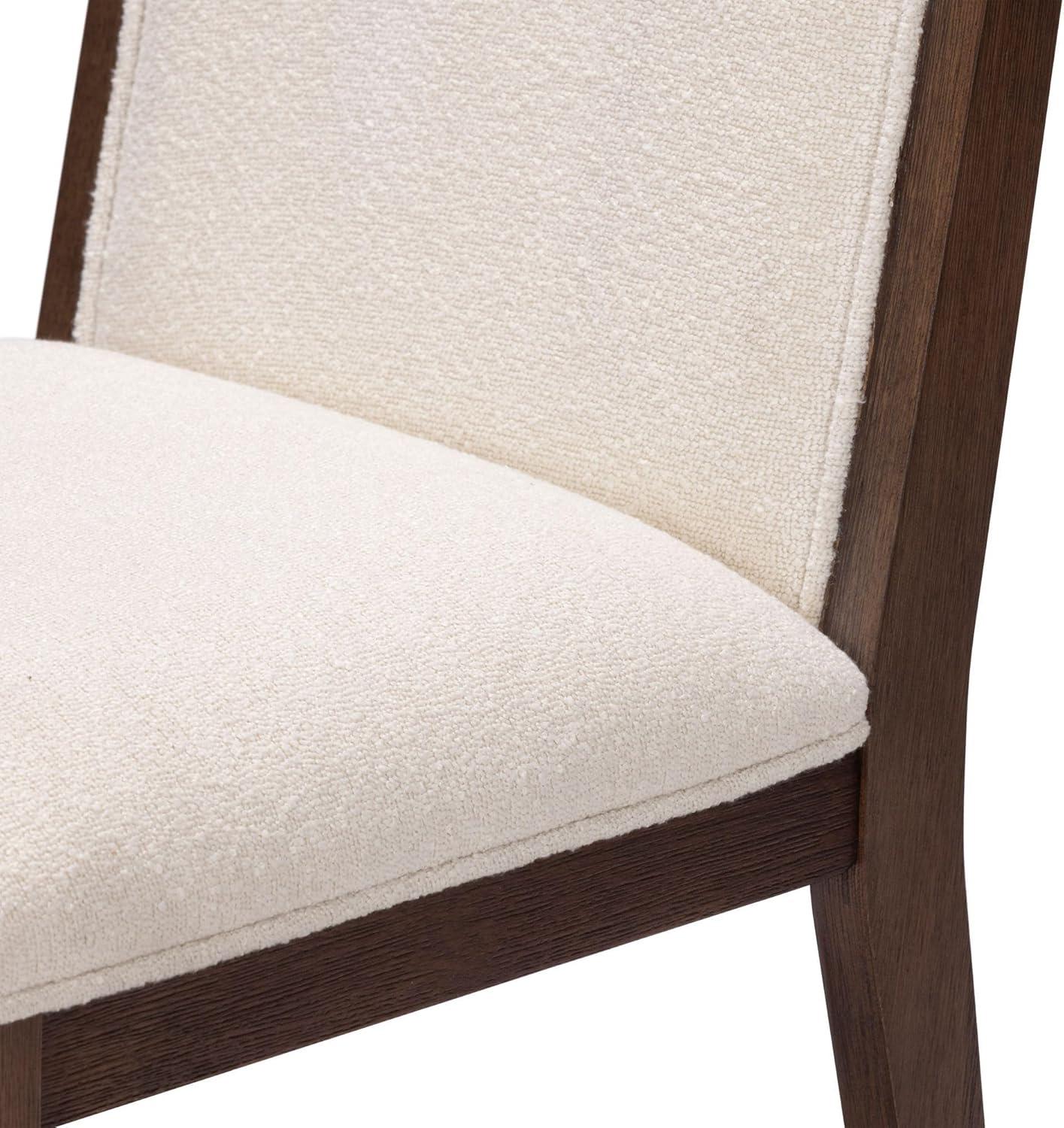 image:imagePlankBeam Sereno Dining Chair Set of 4 Wood Chair for Kitchen Table Contemporary Upholstered Cushion PecanIvoryWalnutIvory