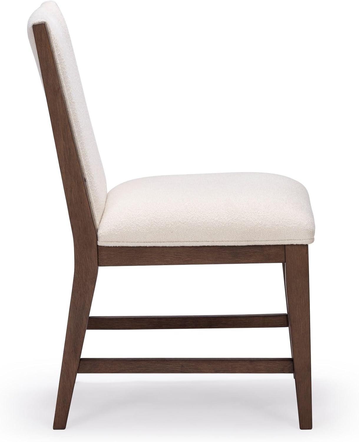 image:imagePlankBeam Sereno Dining Chair Set of 4 Wood Chair for Kitchen Table Contemporary Upholstered Cushion PecanIvoryWalnutIvory
