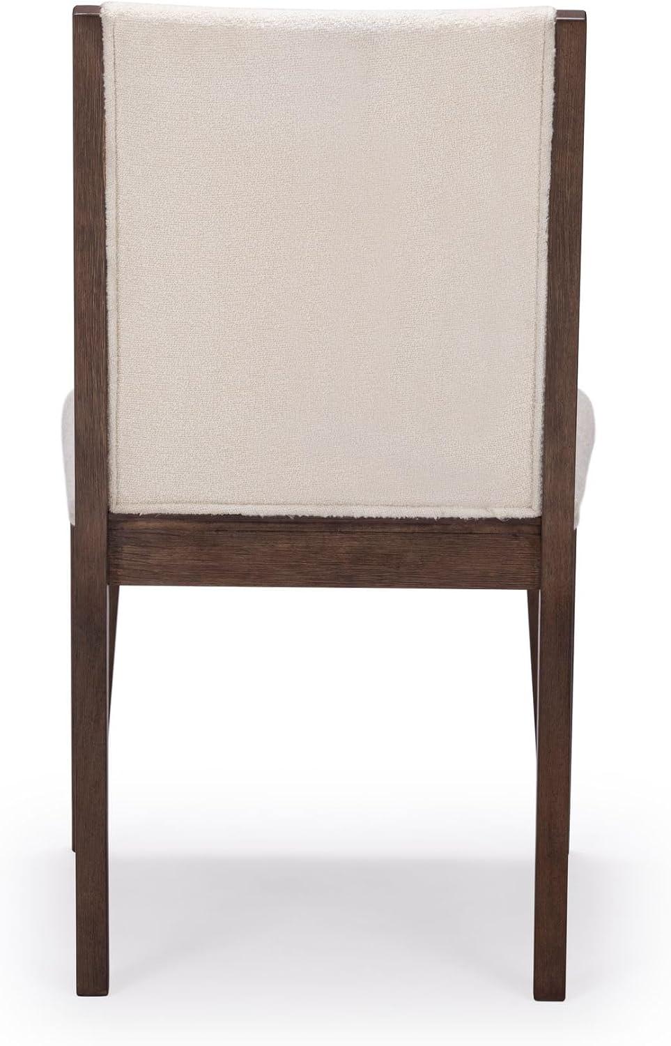image:imagePlankBeam Sereno Dining Chair Set of 4 Wood Chair for Kitchen Table Contemporary Upholstered Cushion PecanIvoryWalnutIvory