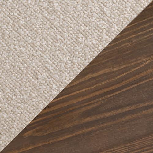 image:imagePlankBeam Sereno Dining Chair Set of 4 Wood Chair for Kitchen Table Contemporary Upholstered Cushion PecanIvoryWalnutIvory