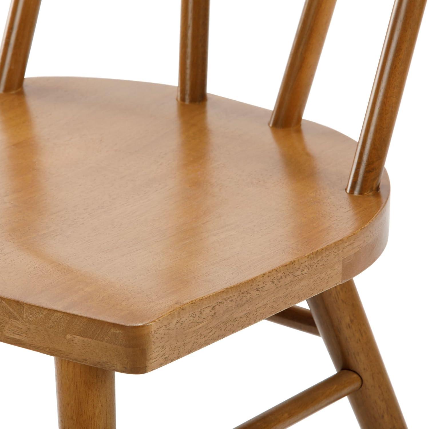 image:imagePlankBeam Solid Wood Classic Farmhouse Chair Windsor Dining Chair Pack of 2 BlondePecan