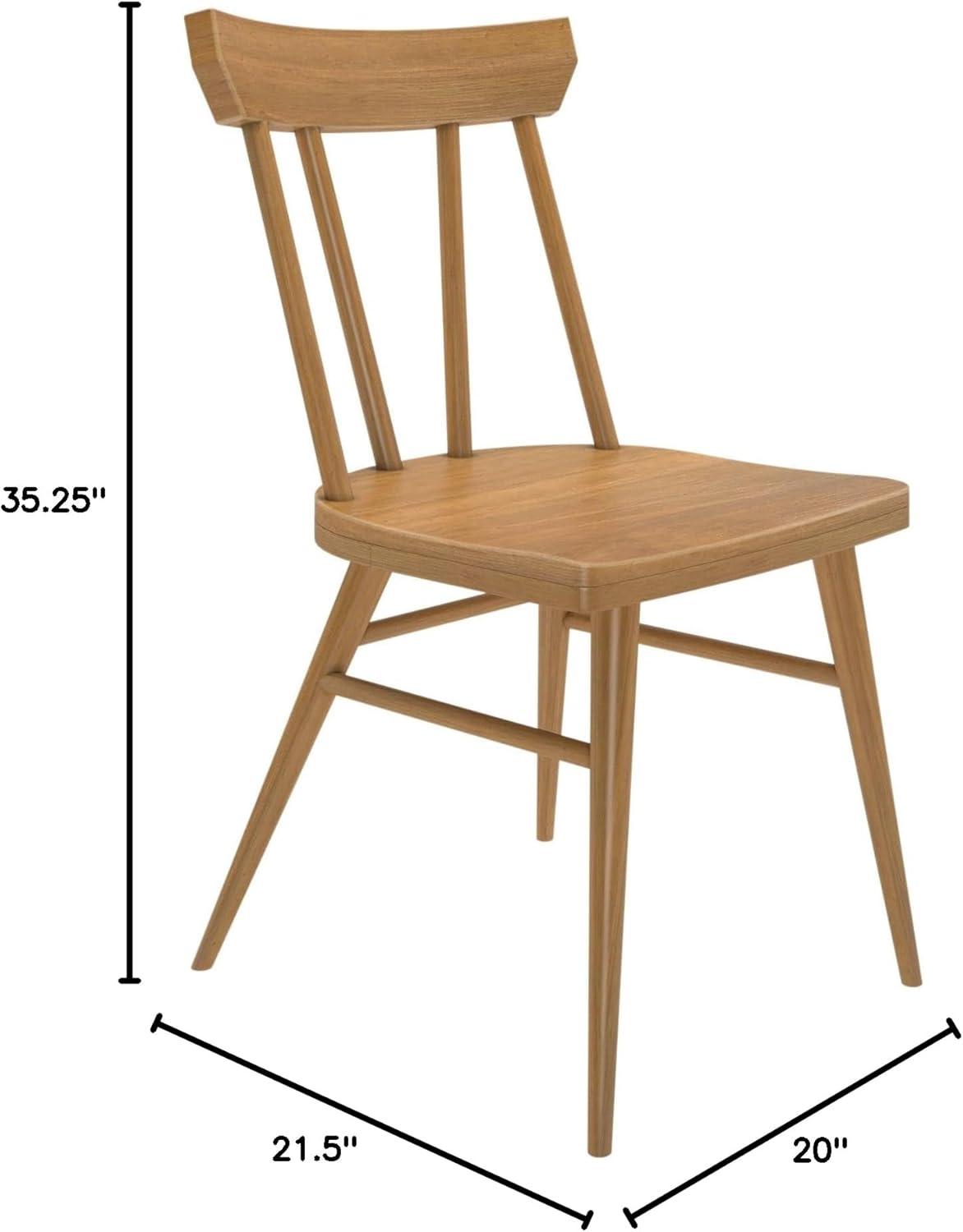 image:imagePlankBeam Solid Wood Classic Farmhouse Chair Windsor Dining Chair Pack of 2 BlondePecan