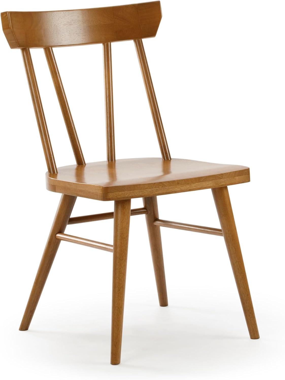 image:imagePlankBeam Solid Wood Classic Farmhouse Chair Windsor Dining Chair Pack of 2 BlondePecan