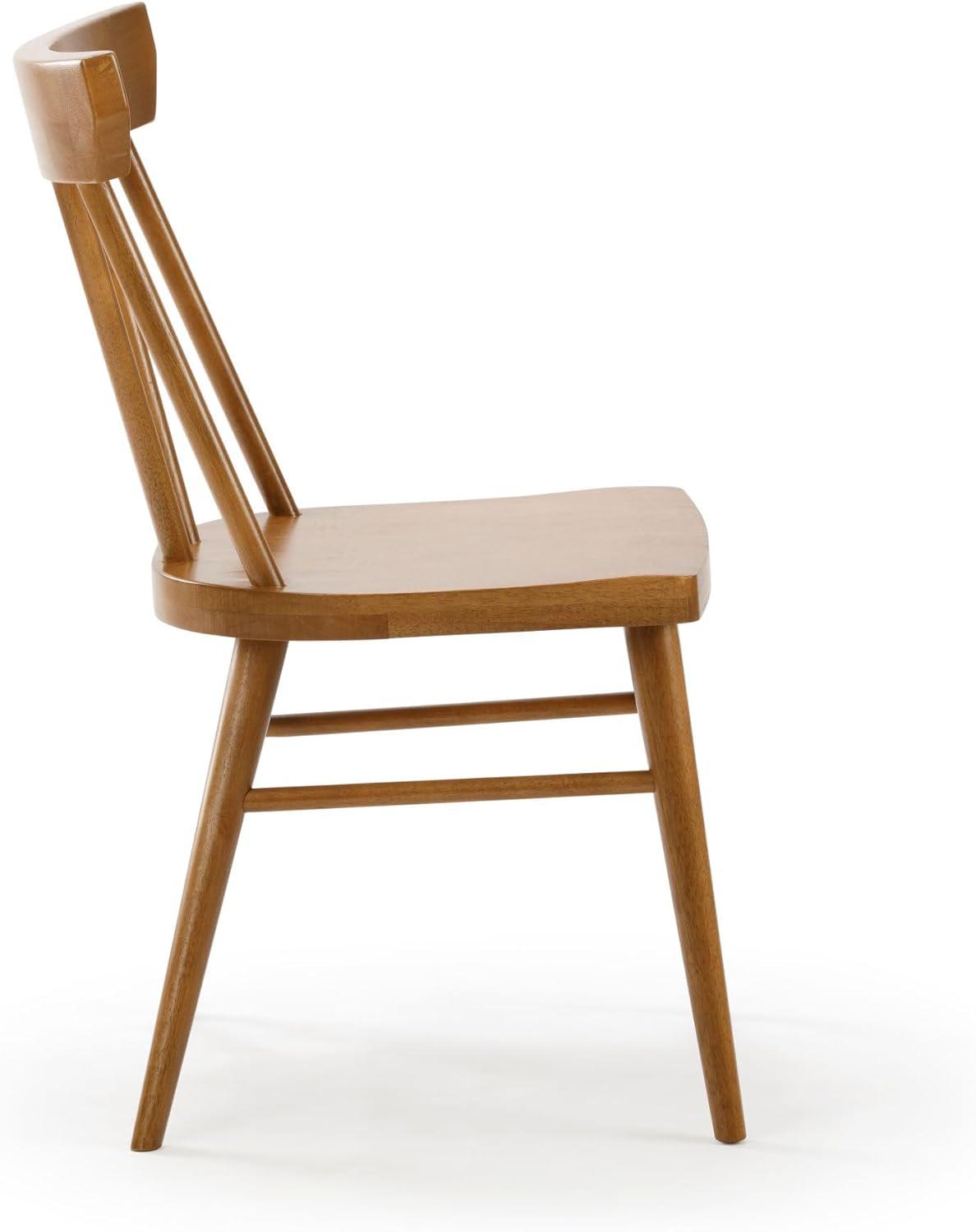 image:imagePlankBeam Solid Wood Classic Farmhouse Chair Windsor Dining Chair Pack of 2 BlondePecan