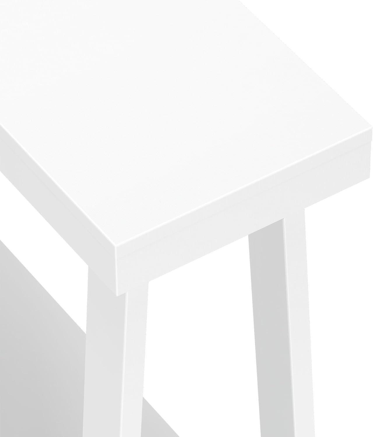 image:imagePlankBeam Solid Wood Console Table with Storage 46 Inch Sofa Table with Shelf Narrow Entryway Table for Hallway Behind The Couch Living Room Foyer Easy Assembly BlackWhite