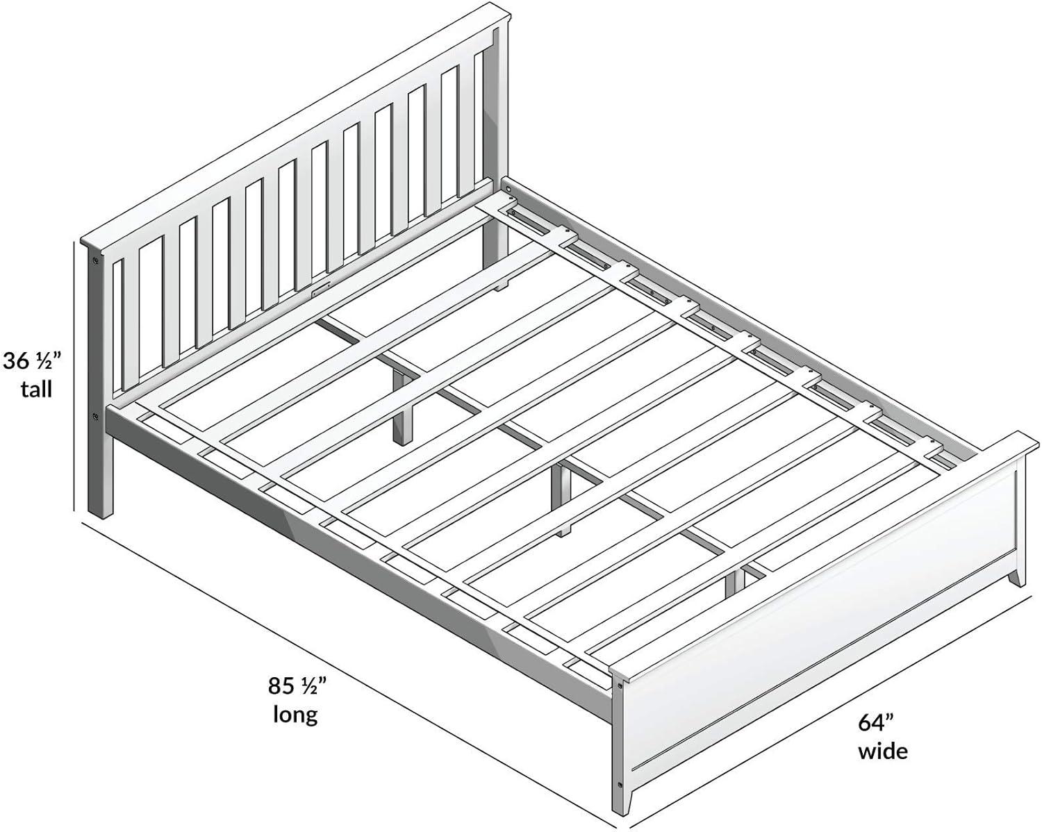 image:imagePlankBeam Solid Wood Full Bed Frame Platform Bed with Headboard WalnutClay