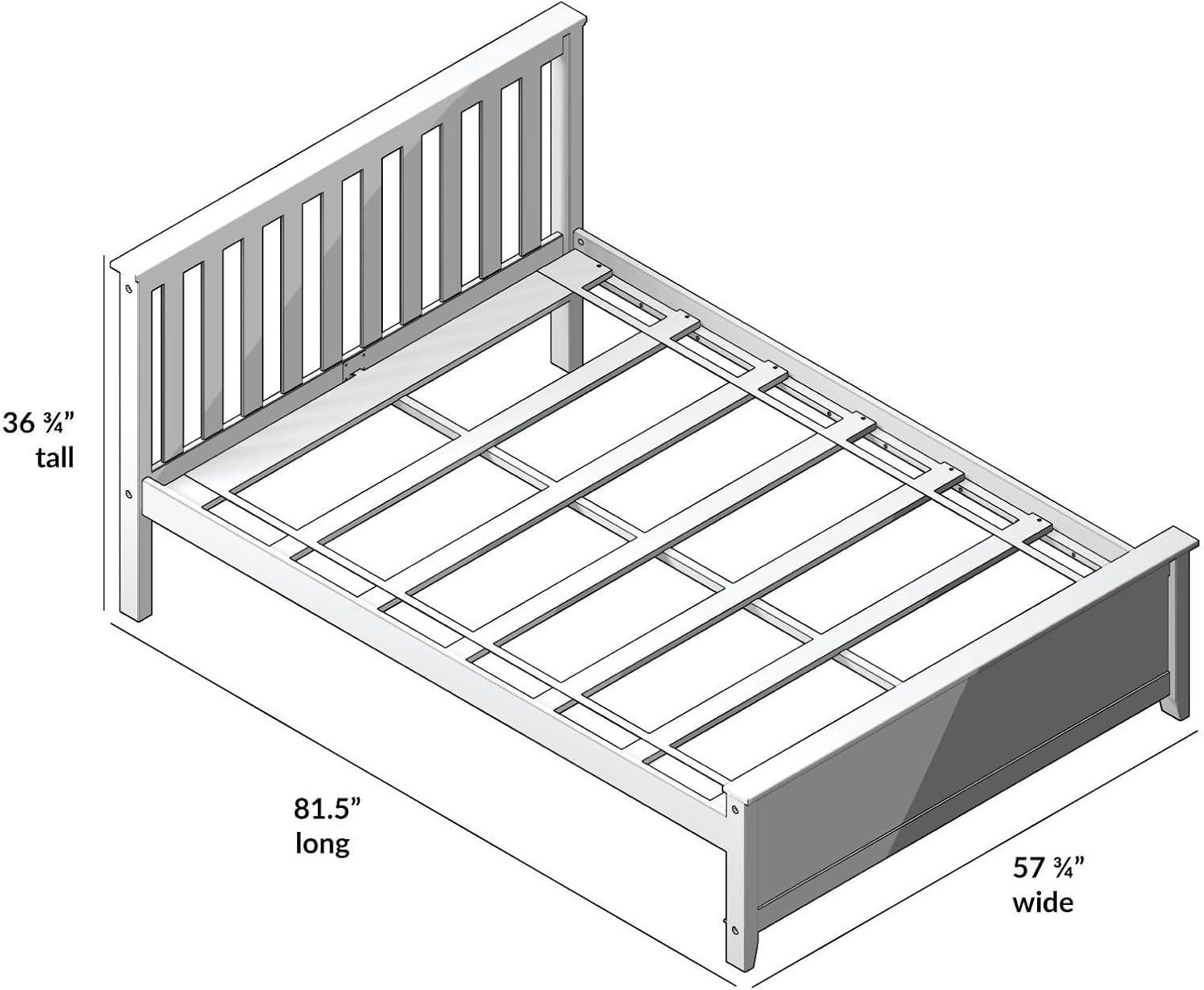 image:imagePlankBeam Solid Wood Full Bed Frame Platform Bed with Headboard WalnutClay