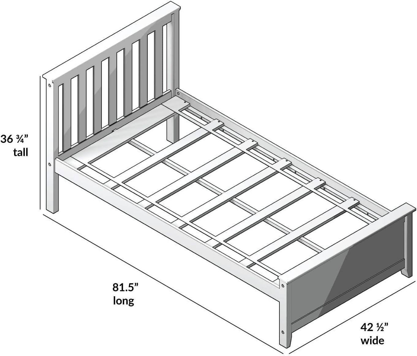 image:imagePlankBeam Solid Wood Full Bed Frame Platform Bed with Headboard WalnutNatural