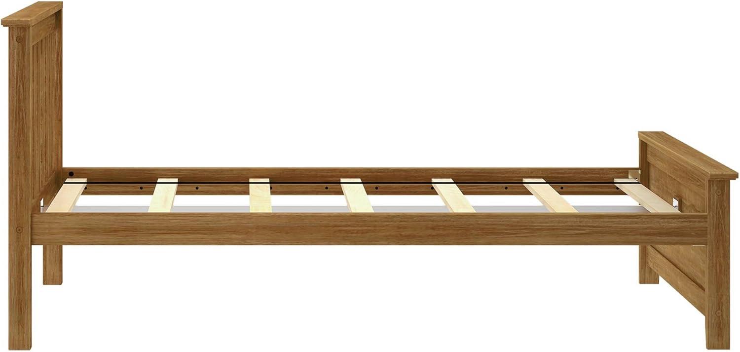 image:imagePlankBeam Solid Wood Full Bed Frame Platform Bed with Headboard WalnutPecan