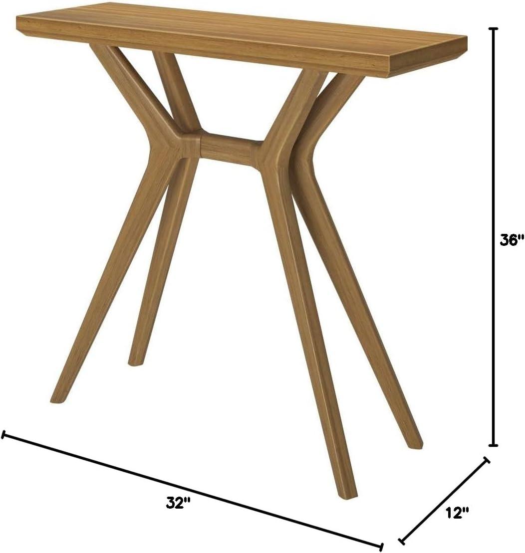 image:imagePlankBeam Verso Console Table 36 Inch Solid Wood Modern Sofa Table Narrow Entryway Table for Hallway Behind The Couch Living Room Foyer WalnutPecan