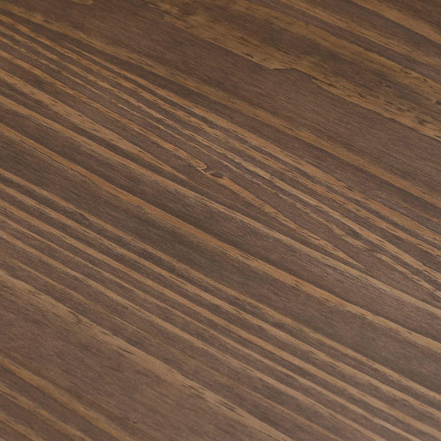 image:imagePlankBeam Verso Console Table 46 Inch Solid Wood Modern Sofa Table Narrow Entryway Table for Hallway Behind The Couch Living Room Foyer BlackWalnut