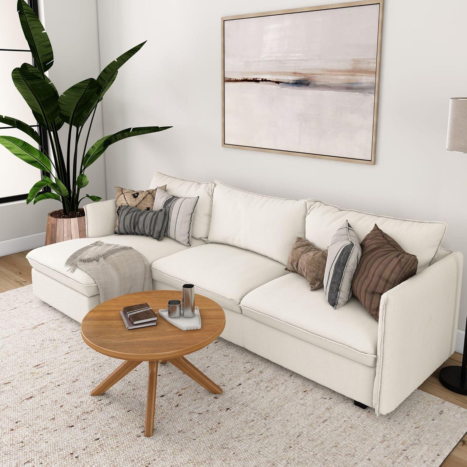 image:imagePlankBeam Verso Round Coffee Table 36 Inch Cross Leg Coffee Table Modern Mini Center Tables for Small Spaces Small Living Space Tea Table PecanPecan