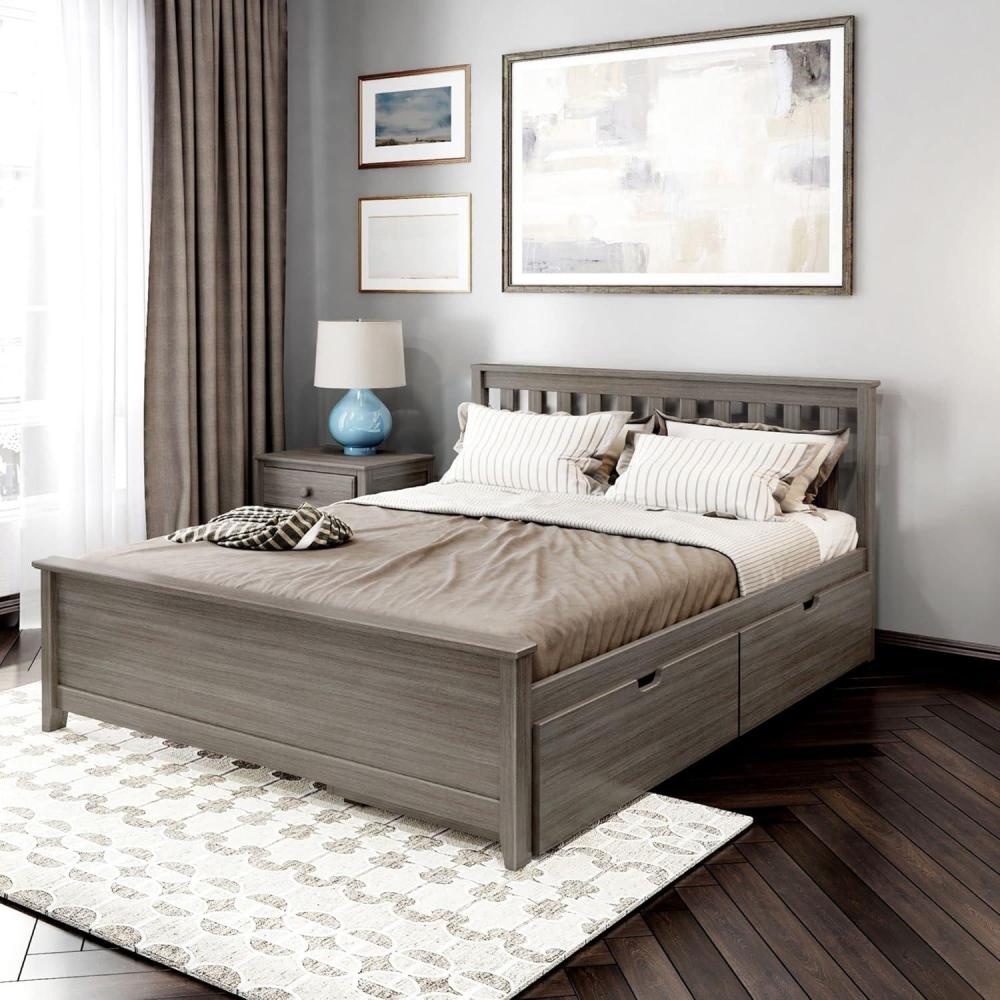 image:imagePlankBeam Queen Bed with Storage Drawers Clay