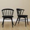 image:imagePlankBeam Lido Dining Chair 2 Pack Wooden Curved Windsor Dining Room Chair for Kitchen Table BlackBlack