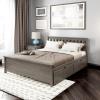image:imagePlankBeam Queen Bed with Storage Drawers Clay
