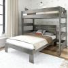 image:imagePlankBeam Rustic Twin Over Full L Shape Bunk Bed Driftwood