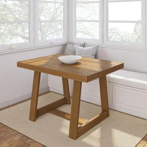 Plank+Beam 72 Inch Farmhouse Dining Table,Solid Wood Rustic Kitchen Table, for Dining Room, Home Office, Living Room Furniture, Easy Assembly, Blonde Wirebrush(Pecan Wirebrush)