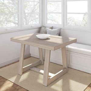 Plank+Beam 72 Inch Farmhouse Dining Table,Solid Wood Rustic Kitchen Table, for Dining Room, Home Office, Living Room Furniture, Easy Assembly, Blonde Wirebrush(Seashell Wirebrush)