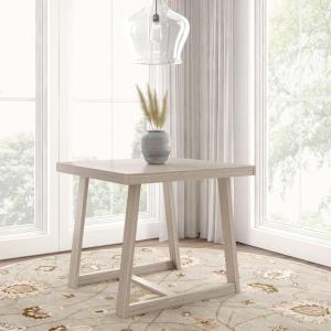 Plank+Beam Counter Height Dining Table, 41 Inch Solid Wood Kitchen Table, Farmhouse Dinette Table for 4, Compact Counter Table, Pecan Wirebrush(Seashell Wirebrush)
