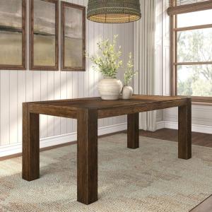 Plank+Beam Camden, Farmhouse Dining Table, 72″, Solid Wood Dining Table for 6-8, Rustic Table for Dining Room and Kitchen, Natural Wood Grain, Rustic Honey(Rustic Barnwood)