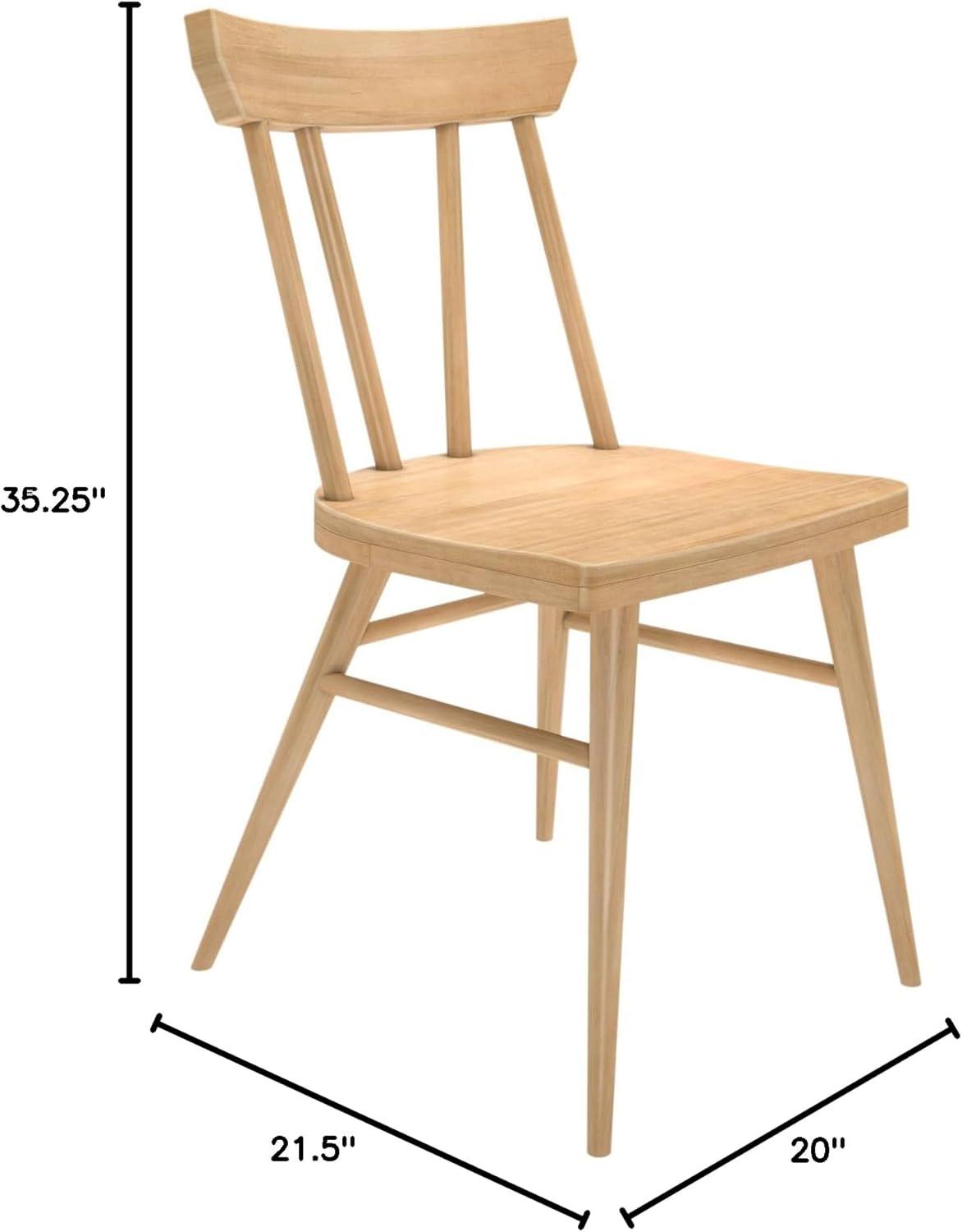 image:imagePlankBeam Solid Wood Classic Farmhouse Chair Windsor Dining Chair Pack of 2 BlackBlonde