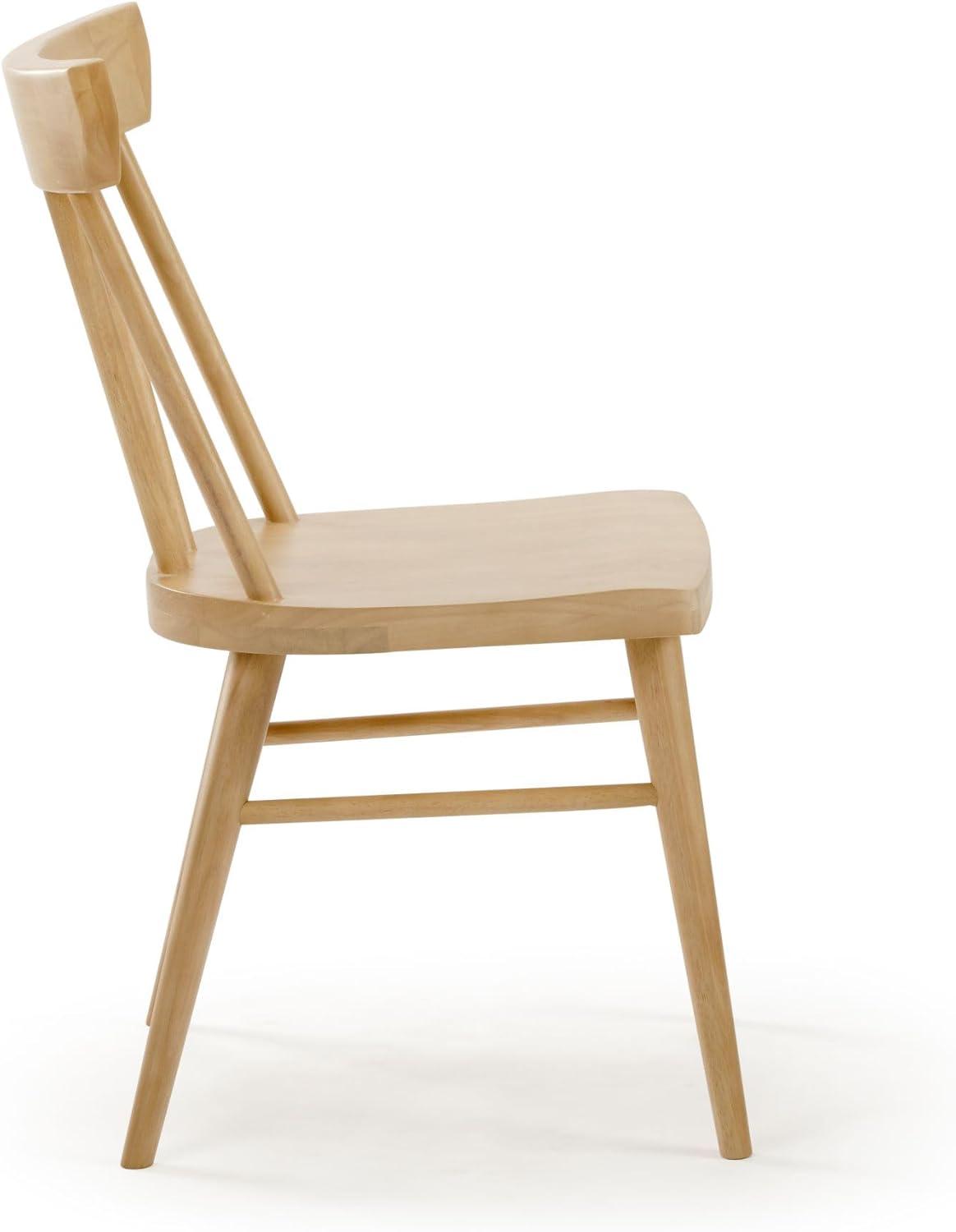 image:imagePlankBeam Solid Wood Classic Farmhouse Chair Windsor Dining Chair Pack of 2 BlackBlonde