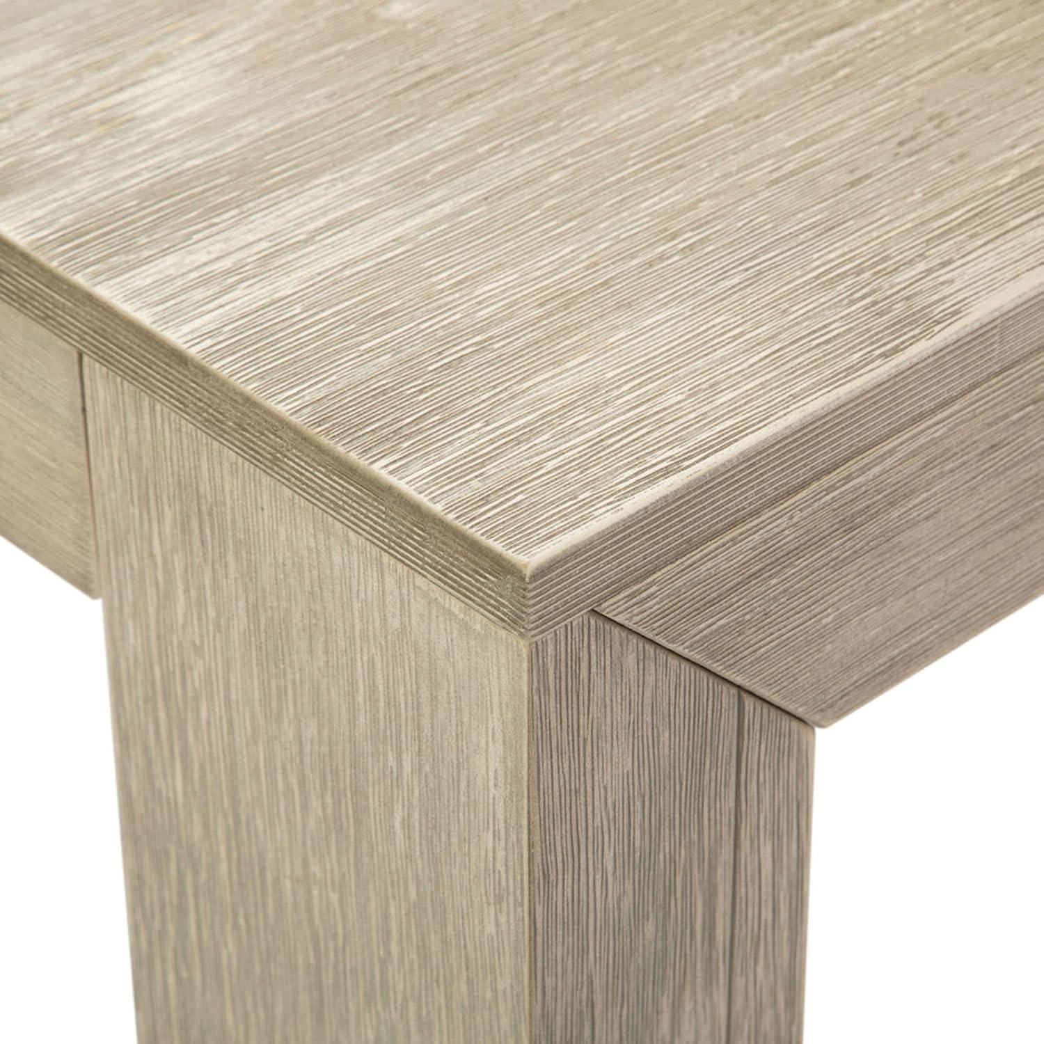 image:imagePlankBeam 60 Inch Dining Bench for Dining Room Table and Entryway Solid Wood Walnut Wirebrush FinishSeashell Wirebrush