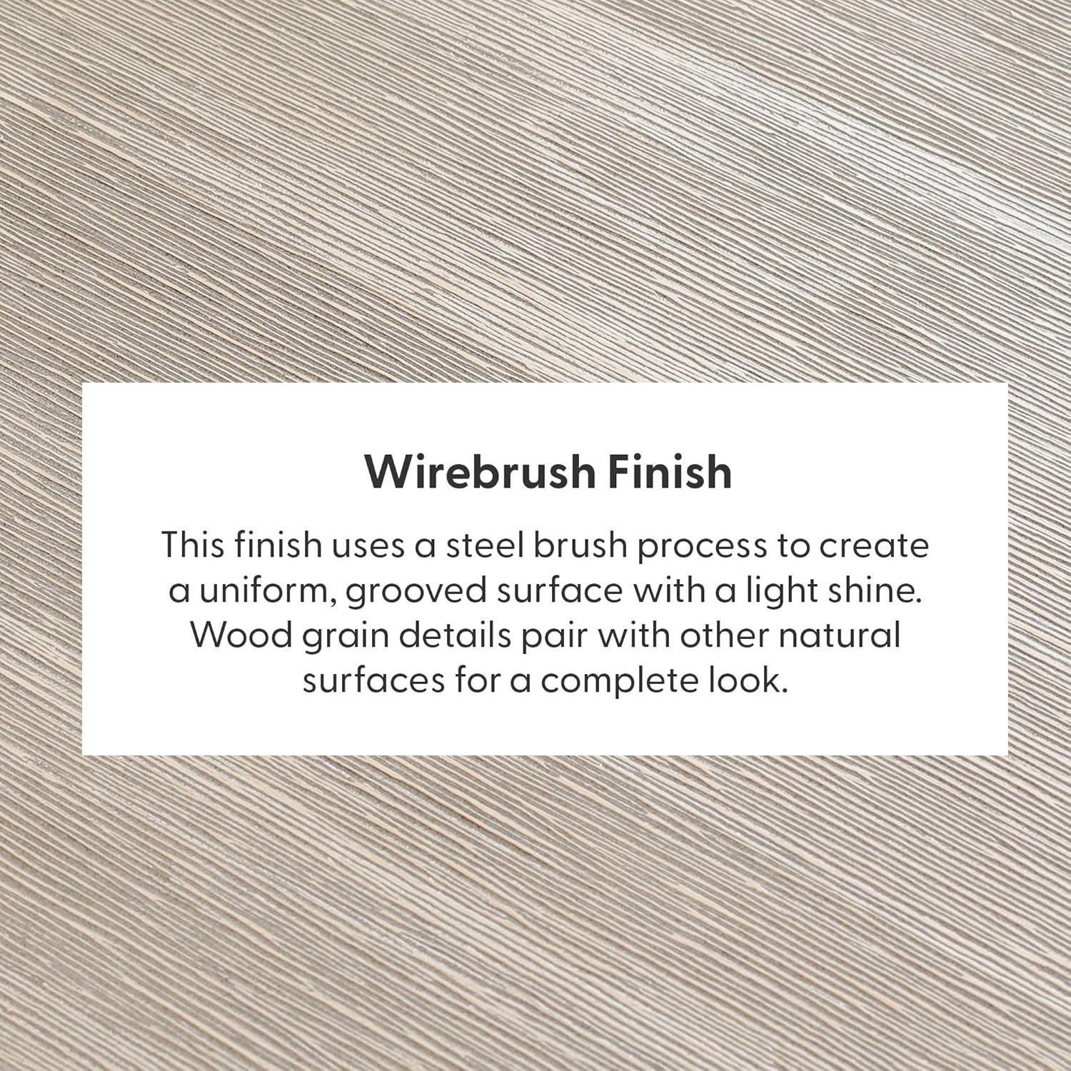 image:imagePlankBeam 60 Inch Dining Bench for Dining Room Table and Entryway Solid Wood Walnut Wirebrush FinishSeashell Wirebrush