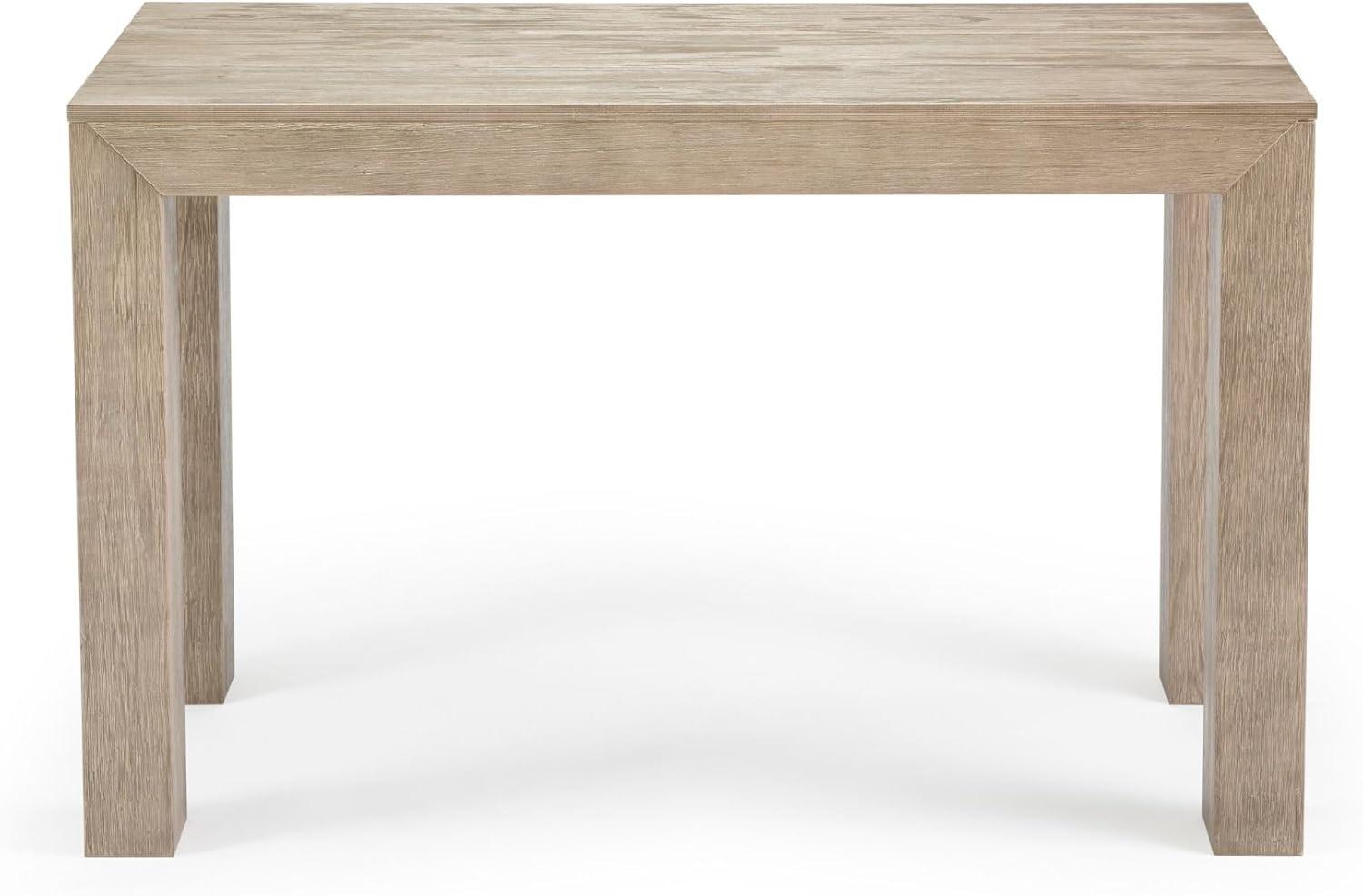 image:imagePlankBeam 60 Inch Dining Bench for Dining Room Table and Entryway Solid Wood Walnut Wirebrush FinishSeashell Wirebrush