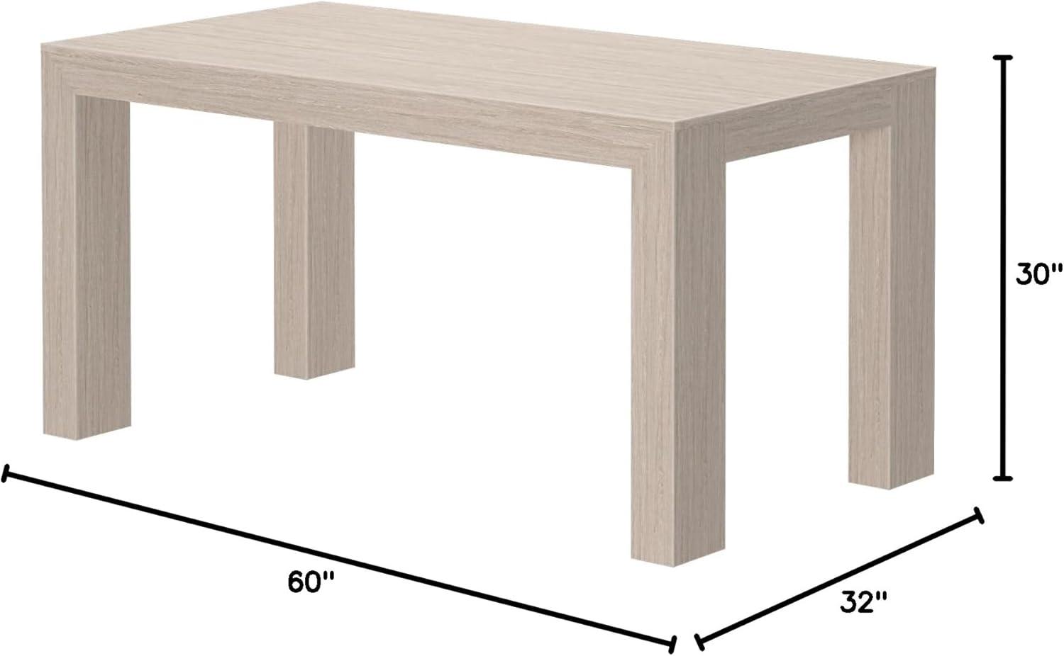 image:imagePlankBeam 60 Inch Dining Bench for Dining Room Table and Entryway Solid Wood Walnut Wirebrush FinishSeashell Wirebrush
