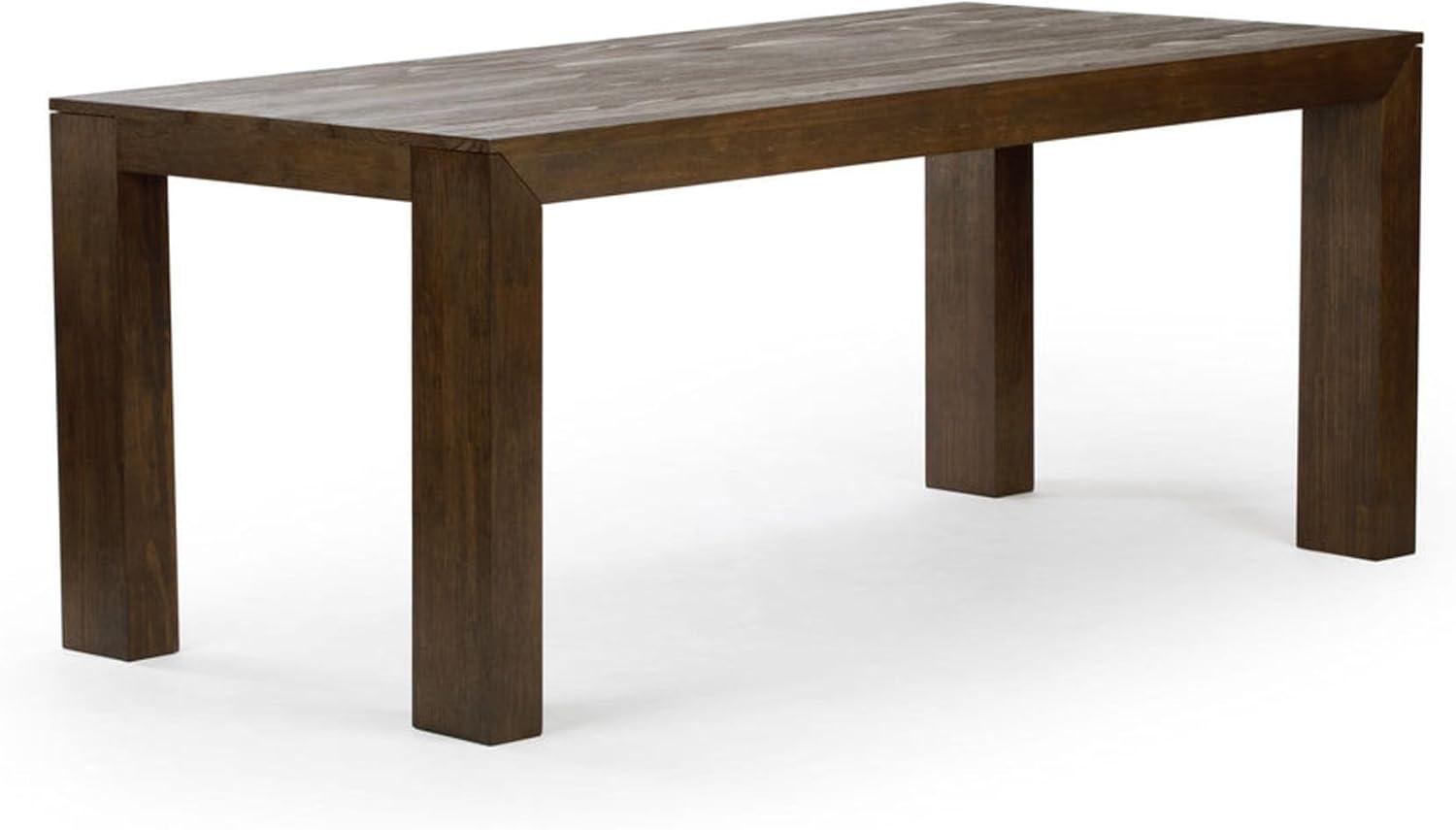 image:imagePlankBeam 60 Inch Dining Bench for Dining Room Table and Entryway Solid Wood Walnut Wirebrush FinishWalnut Wirebrush