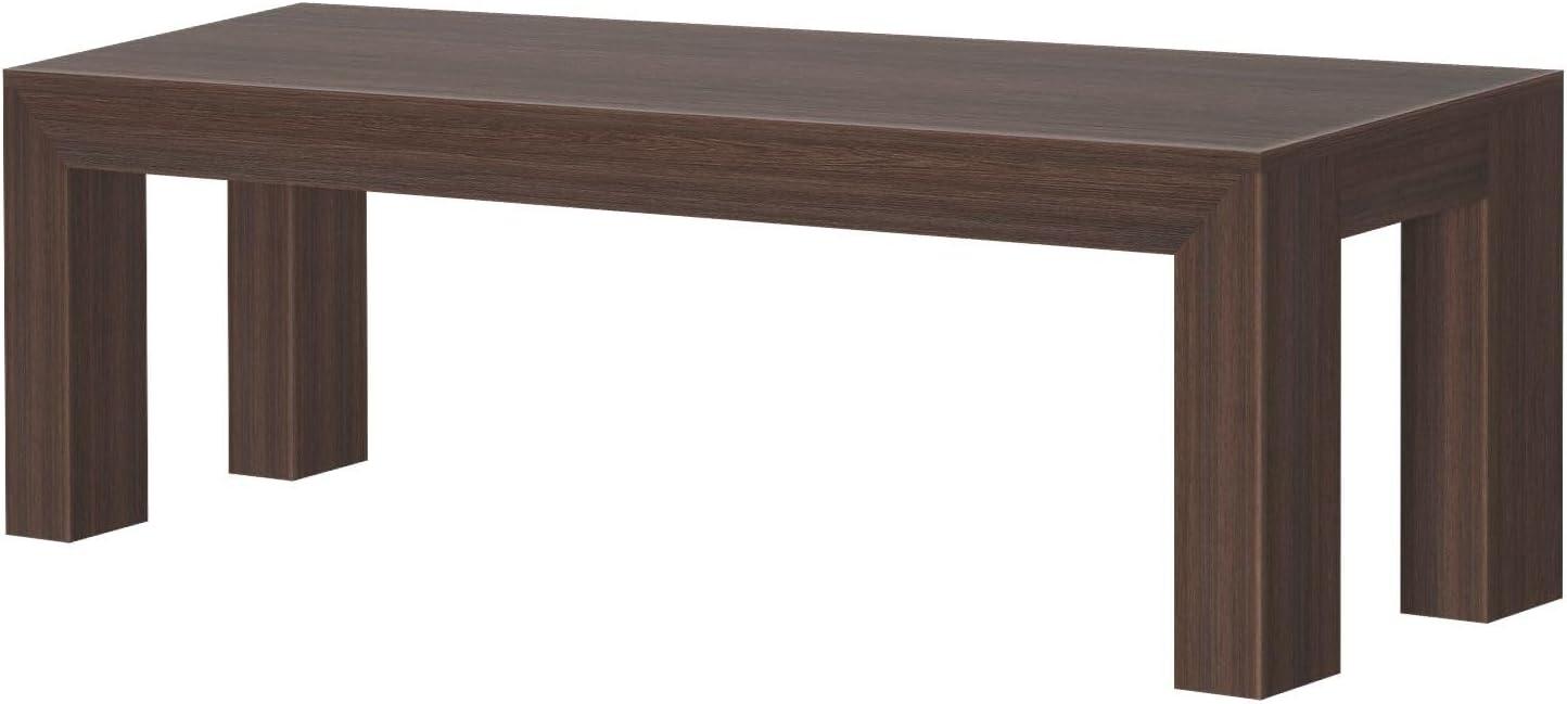 image:imagePlankBeam 60 Inch Dining Bench for Dining Room Table and Entryway Solid Wood Walnut Wirebrush FinishWalnut Wirebrush