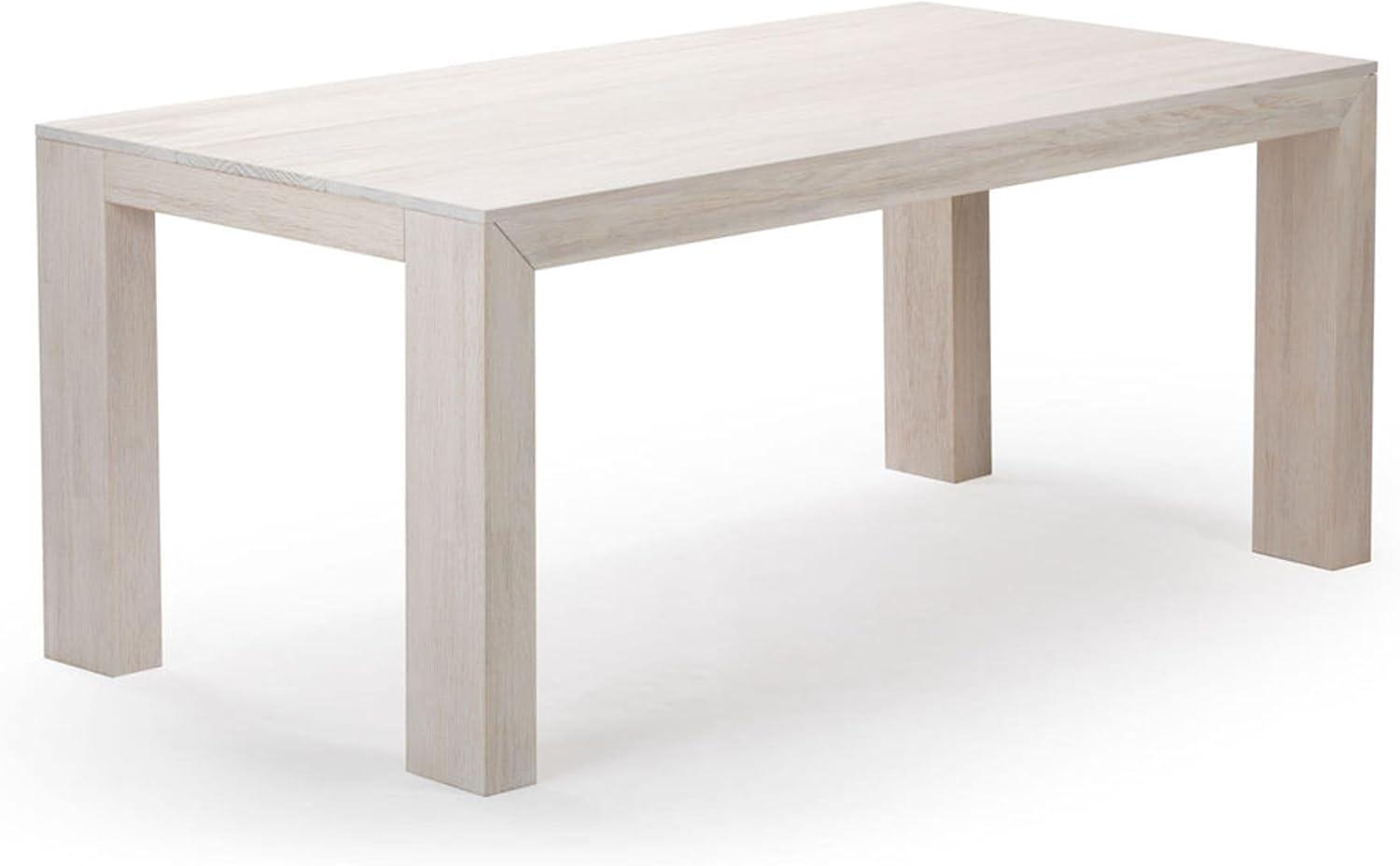 image:imagePlankBeam 60 Inch Dining Bench for Dining Room Table and Entryway Solid Wood Walnut Wirebrush FinishWhite Sand Wirebrush