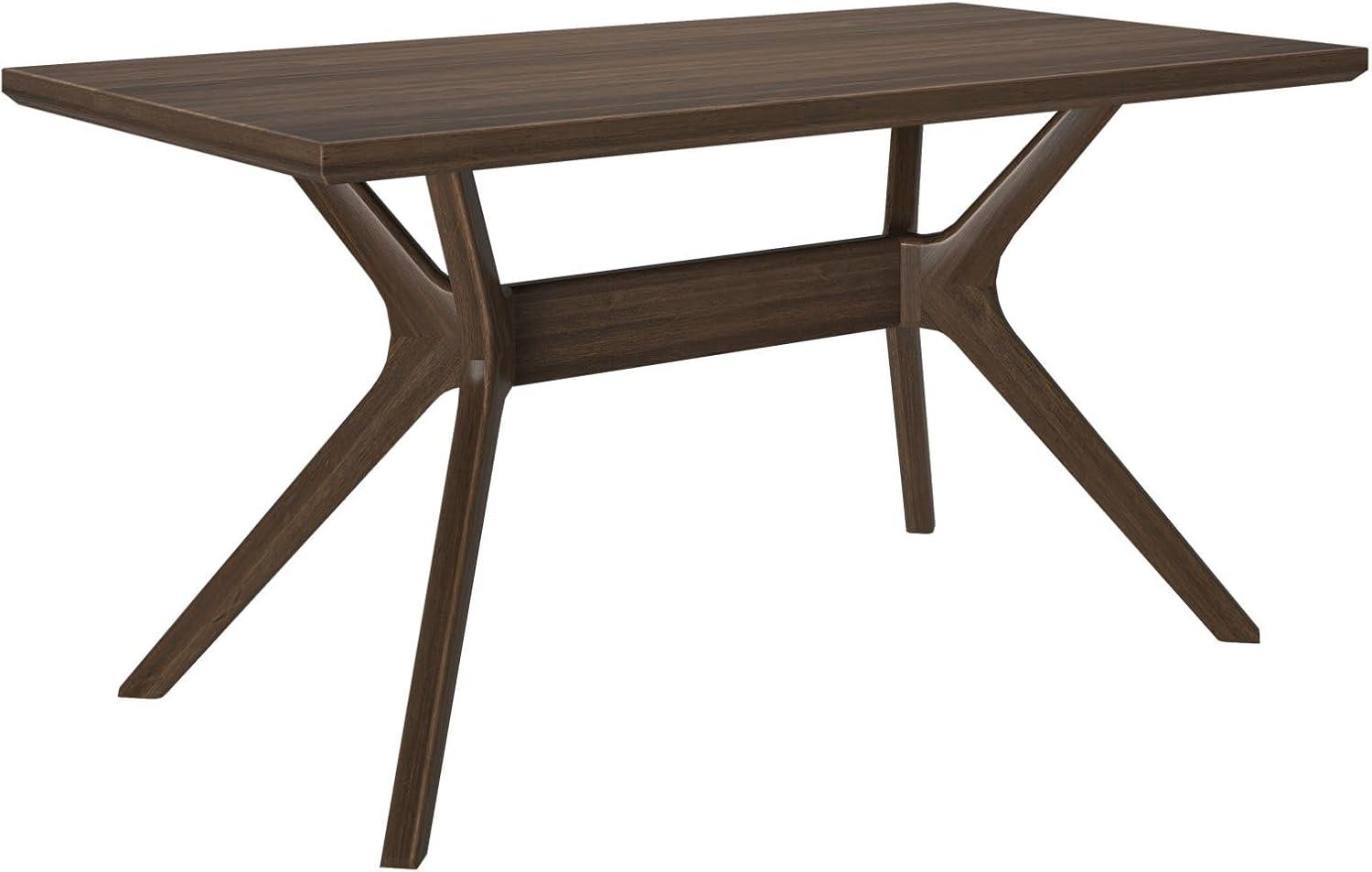 image:imagePlankBeam Verso Dining Room Bench 60 Inch Modern Dining Bench Wooden Bench for Dining Room Entryway Bench Minimalist Room Bench BlackWalnut