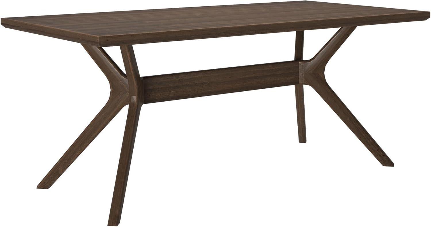 image:imagePlankBeam Verso Dining Room Bench 60 Inch Modern Dining Bench Wooden Bench for Dining Room Entryway Bench Minimalist Room Bench BlackWalnut