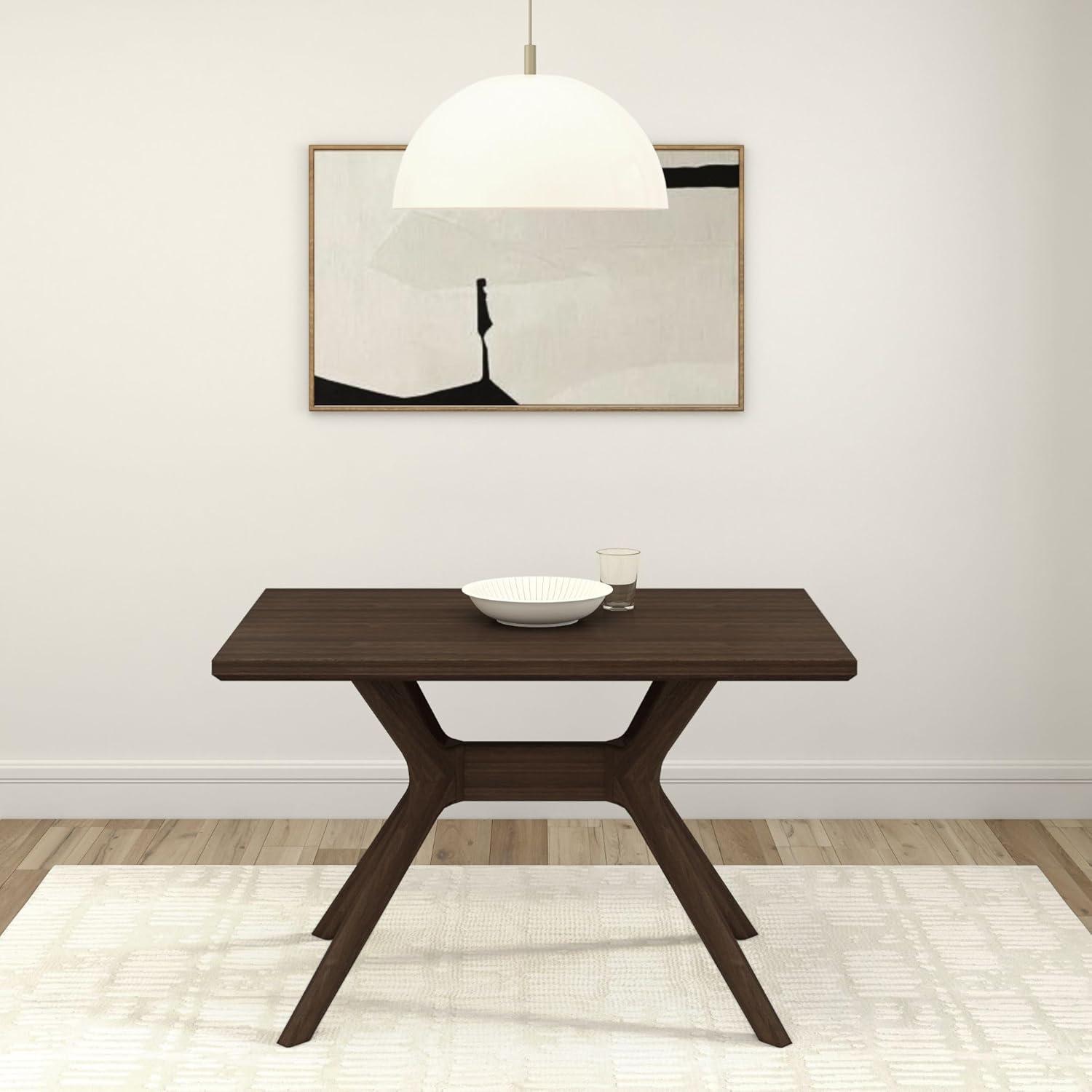 image:imagePlankBeam Verso Dining Room Bench 60 Inch Modern Dining Bench Wooden Bench for Dining Room Entryway Bench Minimalist Room Bench BlackWalnut