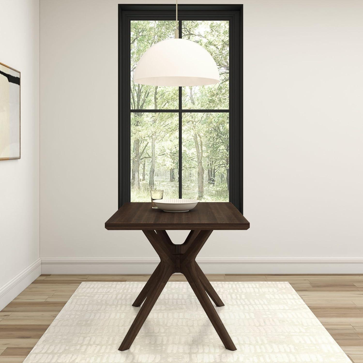 image:imagePlankBeam Verso Dining Room Bench 60 Inch Modern Dining Bench Wooden Bench for Dining Room Entryway Bench Minimalist Room Bench BlackWalnut