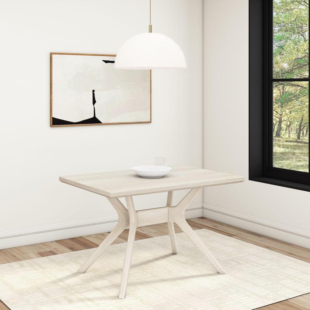 image:imagePlankBeam Verso Dining Room Bench 60 Inch Modern Dining Bench Wooden Bench for Dining Room Entryway Bench Minimalist Room Bench BlackCoastal White