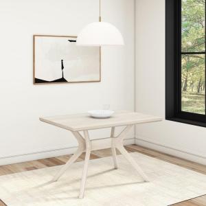 Plank+Beam Verso Dining Room Bench, 60 Inch Modern Dining Bench, Wooden Bench for Dining Room, Entryway Bench, Minimalist Room Bench, Black(Coastal White)